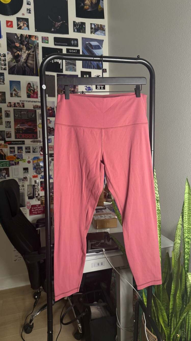 Lululemon Wunder Train High-Rise Tight 25" Briar Rose Pink Size 12